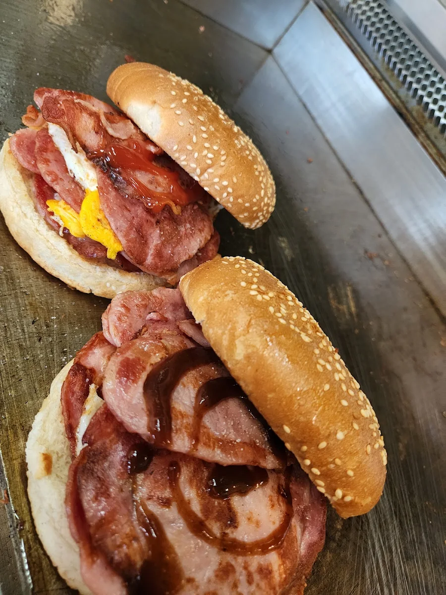 Egg & Bacon Roll, Tanunda Chicken & Seafood