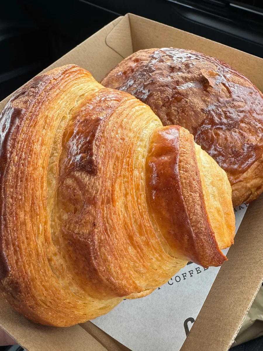 Croissant and Chocolate Croissant
