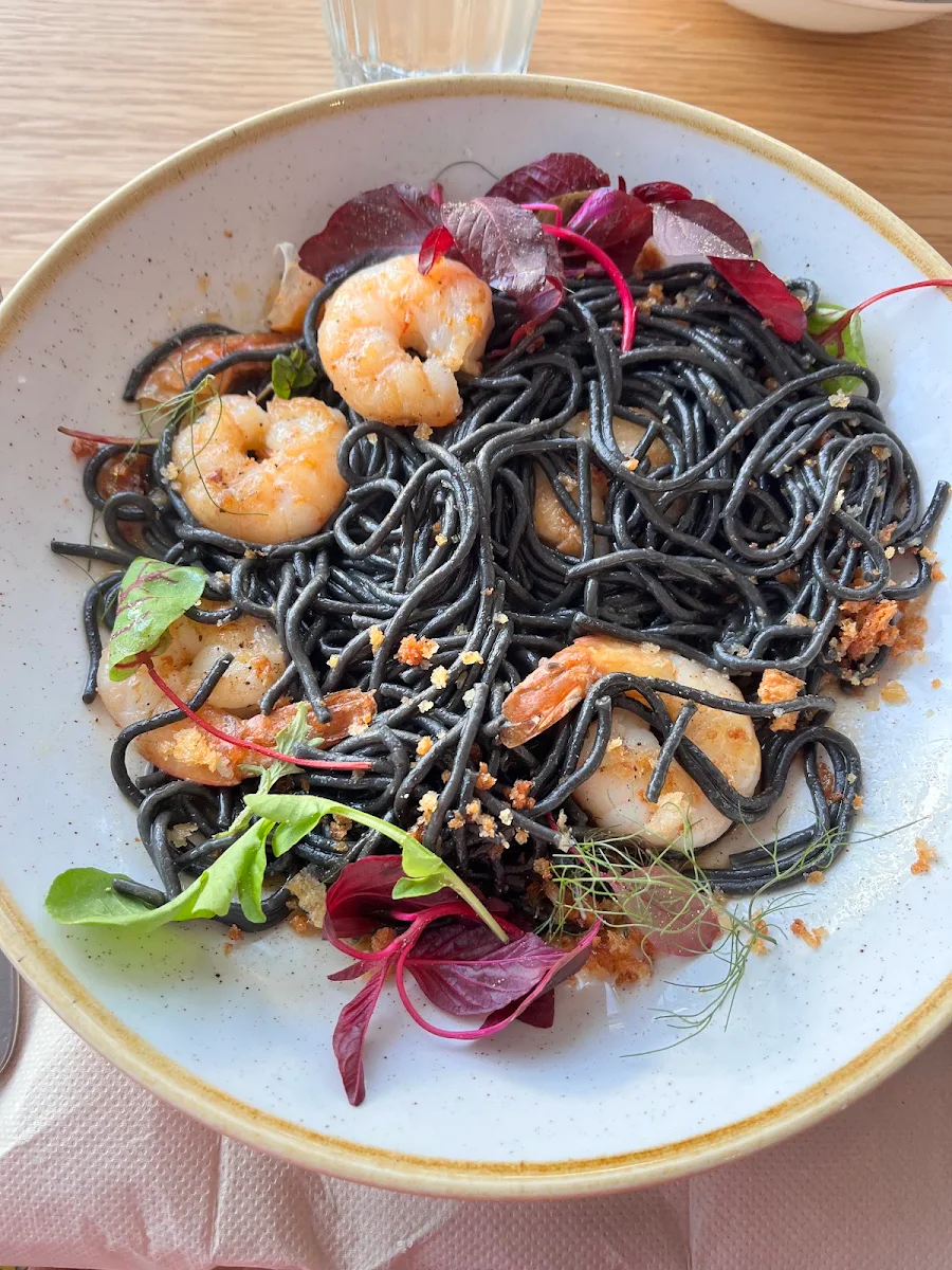 Squids Ink Linguine, TINTA Belmont