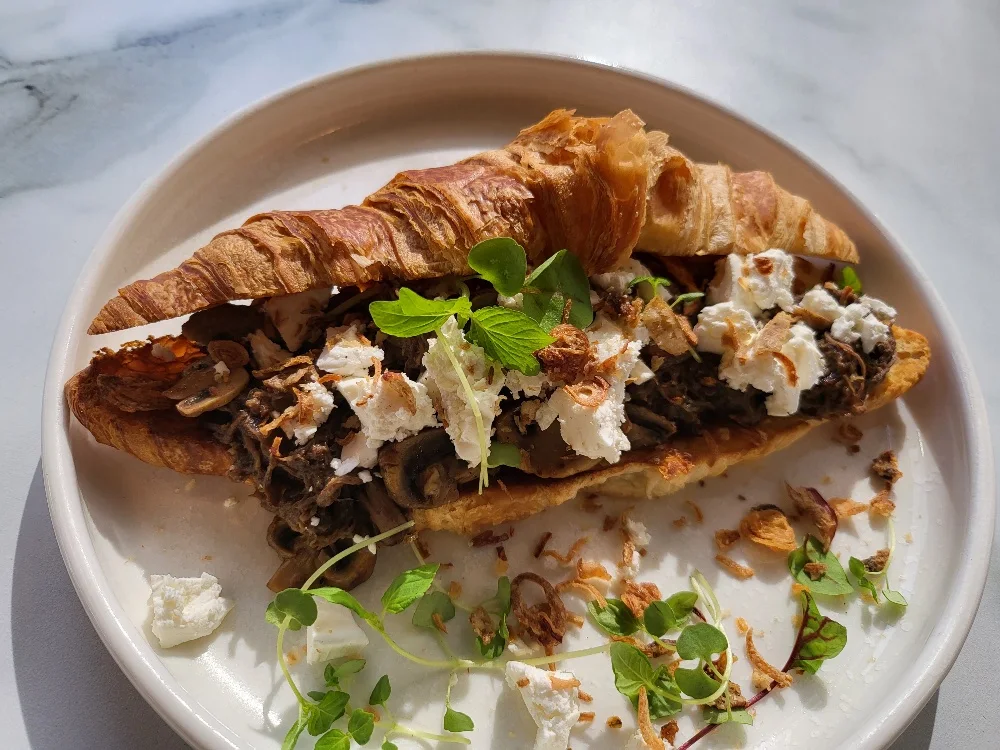 Chilli Egg & Prawn Croissant, The Pour Barista Cafe Marrickville