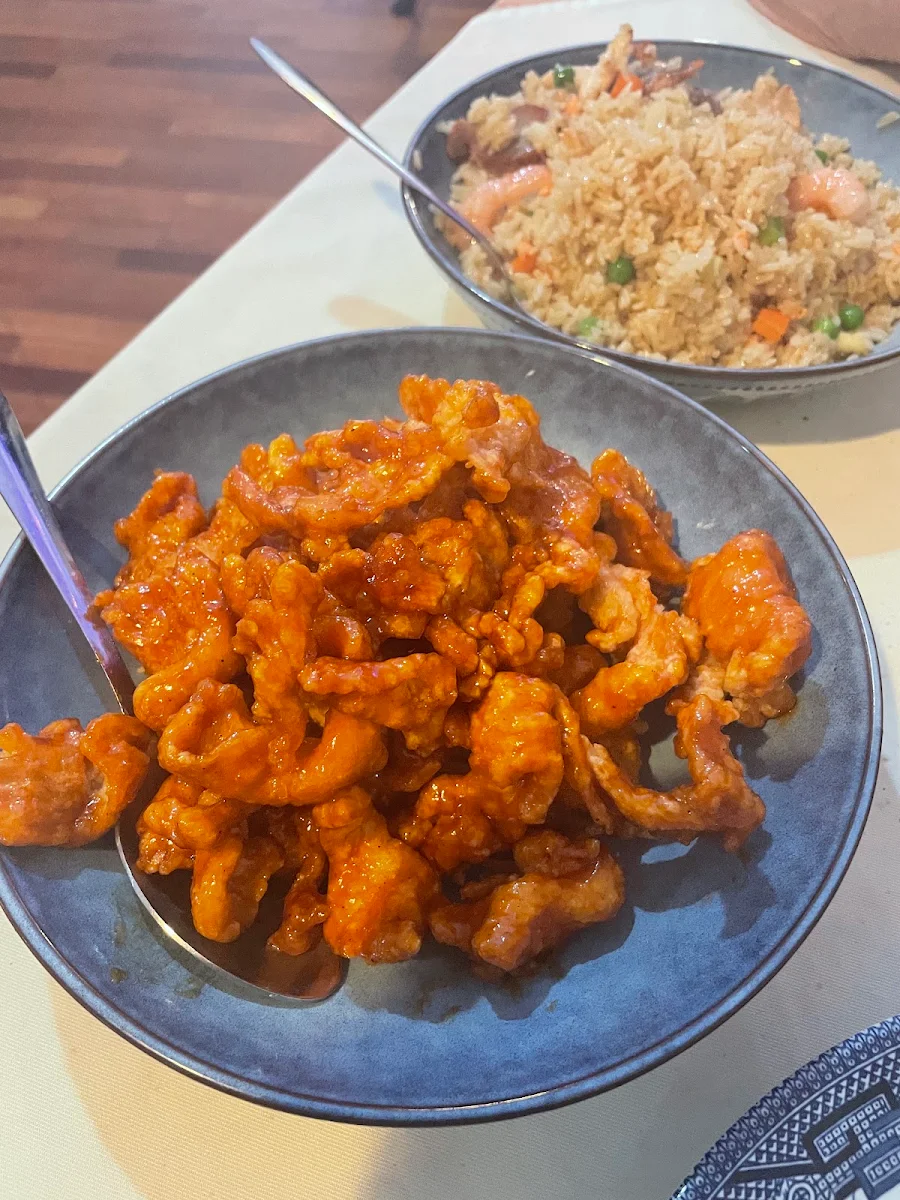 Crispy Chicken in Plum Sauce