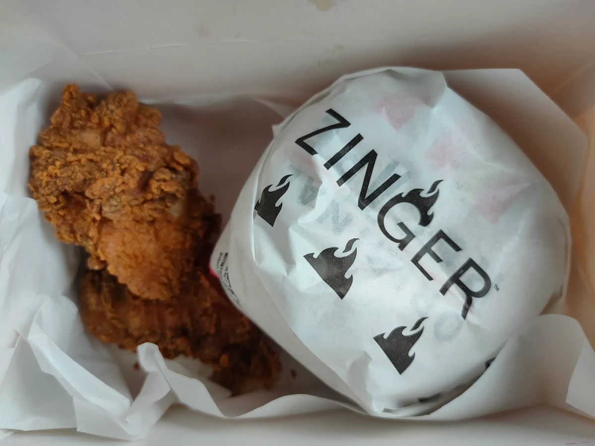 Zinger Box with 2 Boneless Pieces Smaller Than Nuggets