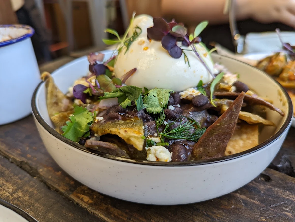 Nachos with Burrata Salad