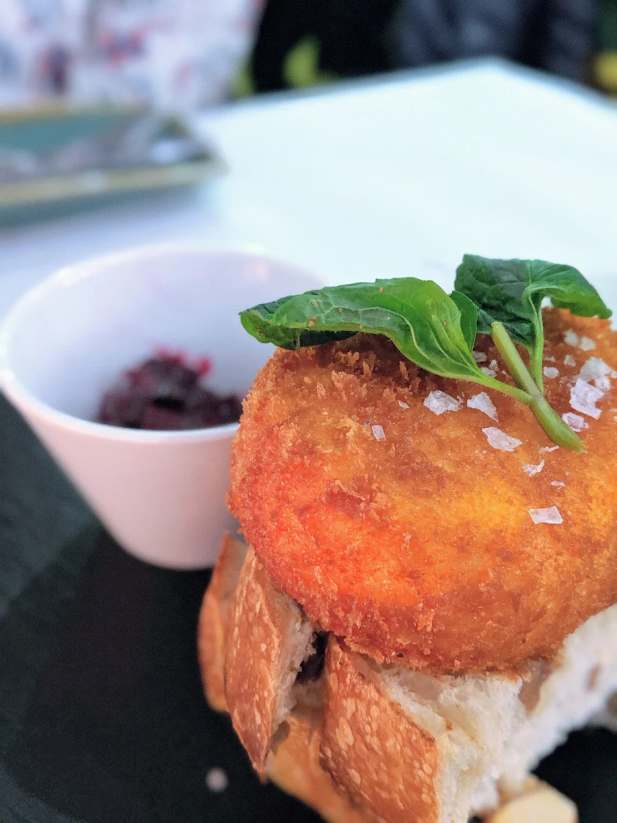 Spanish Crumbed and Fried Goat Cheese