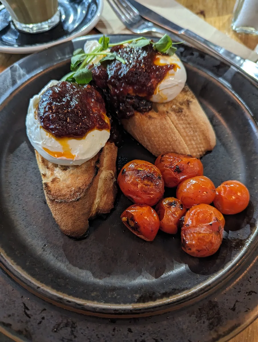 Poached Eggs with Chilli Jam