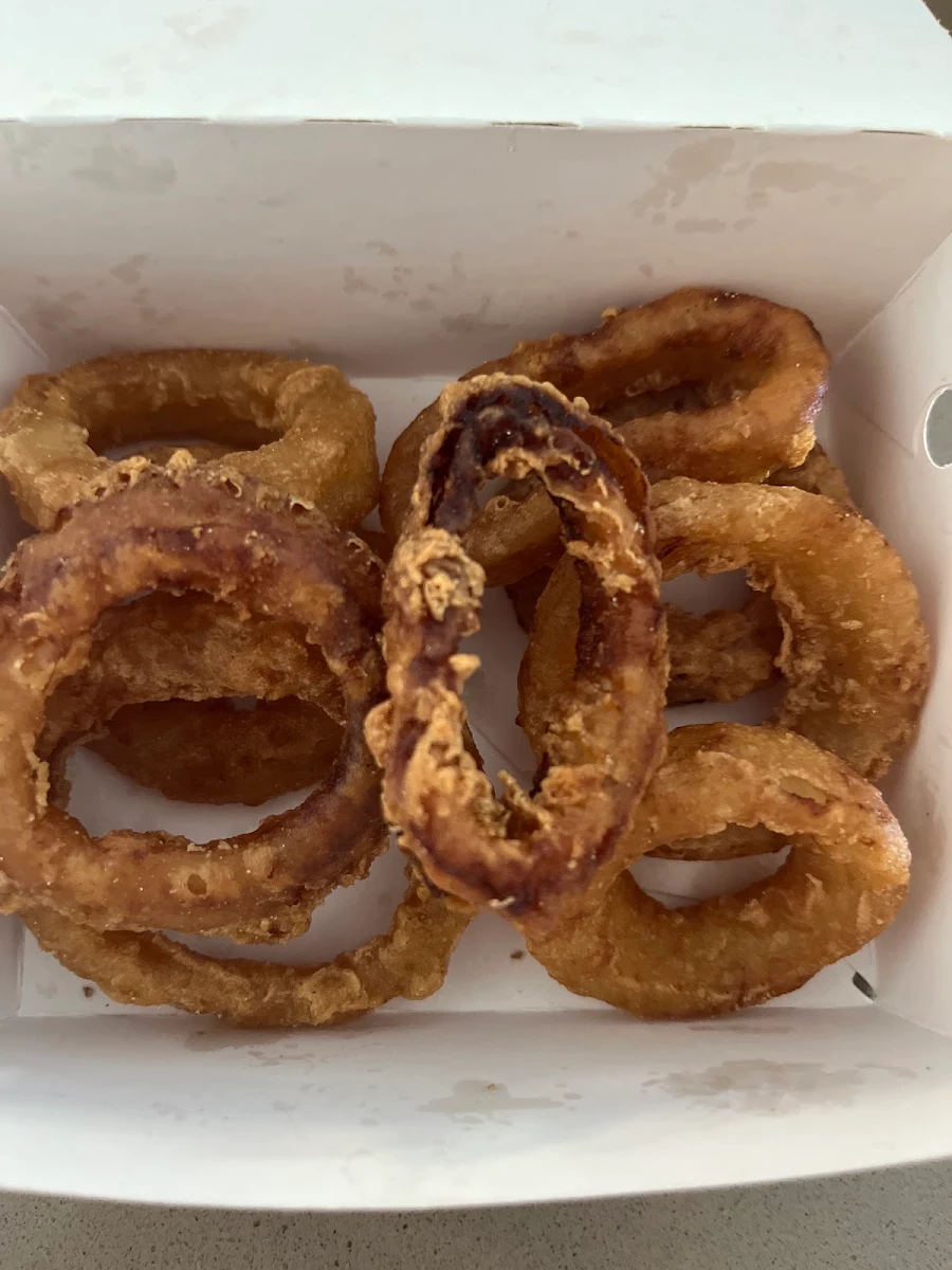 Battered Onion Rings, Hungry Jack's Burgers Maroochydore