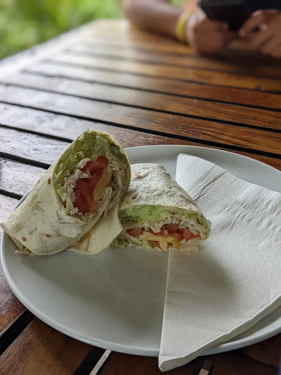Chicken Wrap, The Old Road Cafe