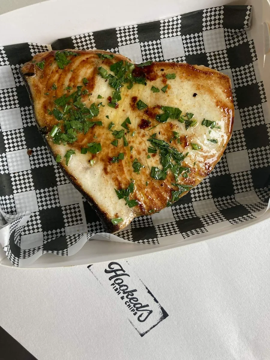 Grilled Swordfish, Hooked on the harbour