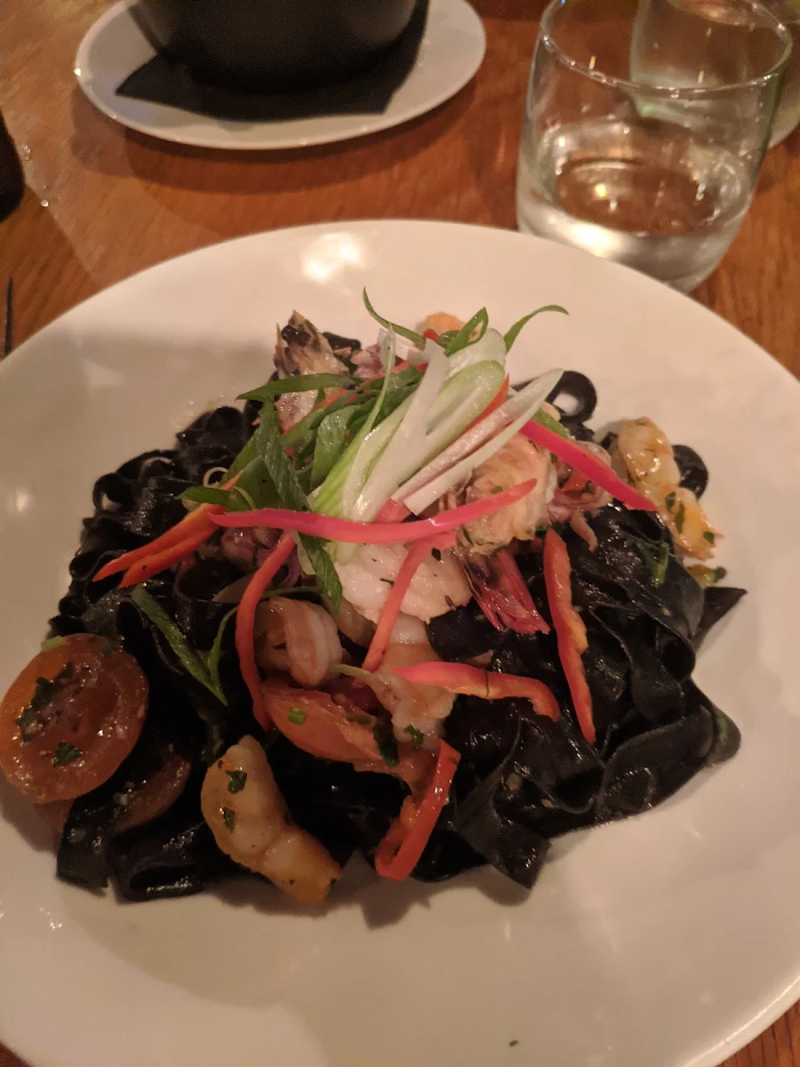 Squid Ink Seafood Linguine