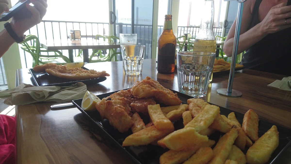 Battered Cod and Chips, Sylvan Beach Seafood Cafe