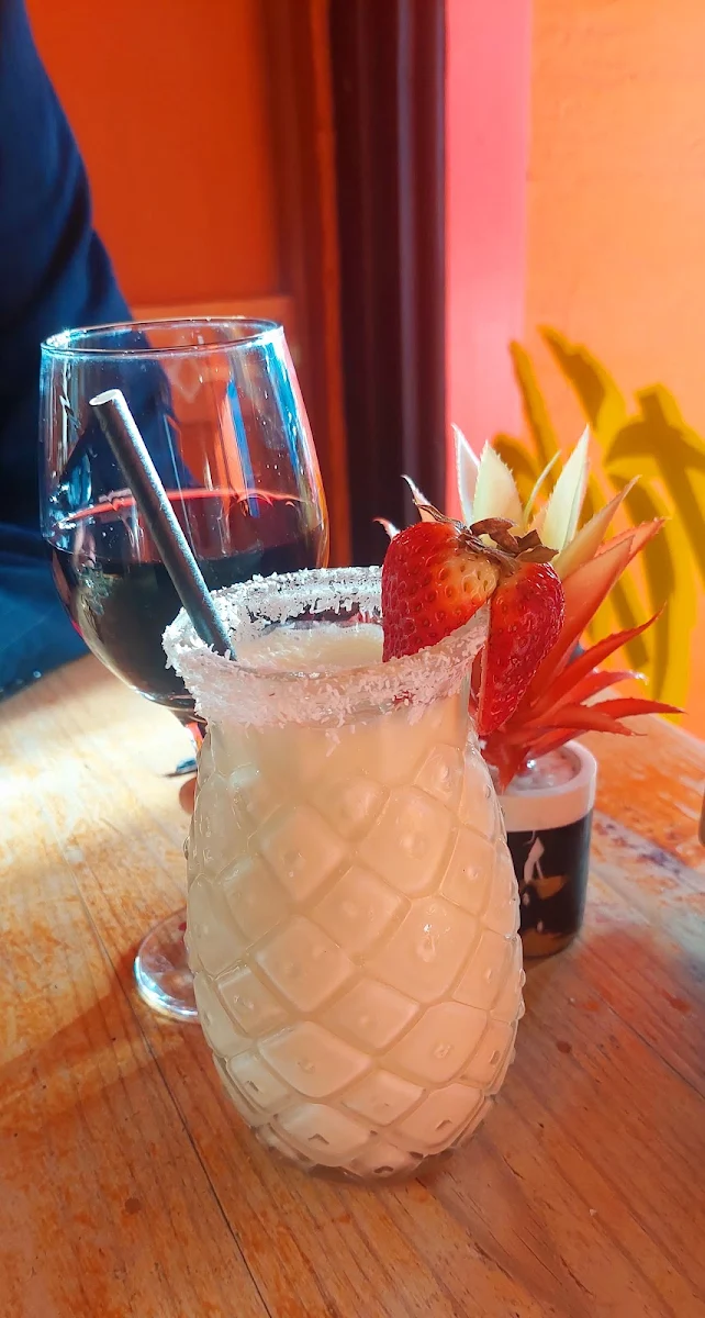Pina Colada & Red Wine