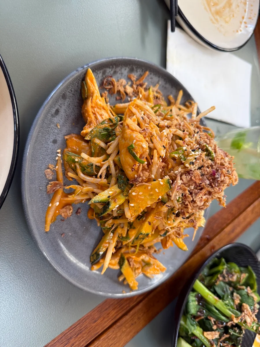 Shaved Carrot Salad with Sesame Soy Rice Vinegar Garlic DF GF Ve