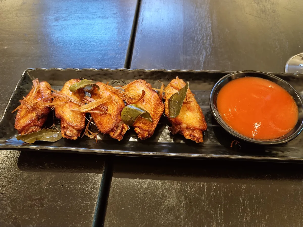 Goon Chiang Tod with Fried Chinese Sausage