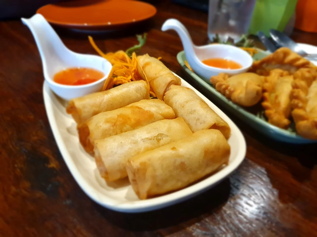 Chicken Spring Rolls, Enthaicement Thai Restaurant