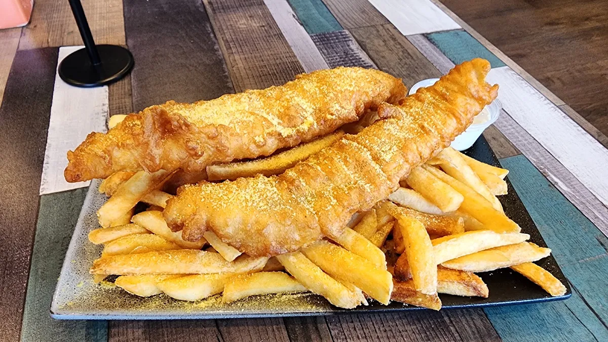 Large Battered Chips, Wyndham Hot Fish & Oyster Bar