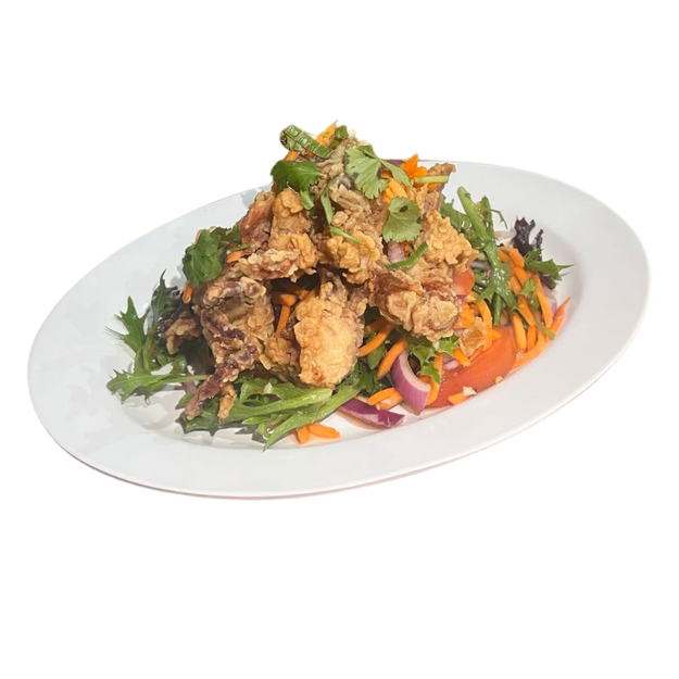 Spicy Crispy Soft-Shell Crab Salad