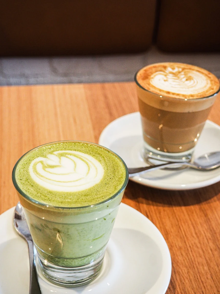 Matcha Latte and Chai Latte