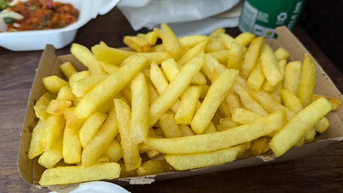 Large Chips, Charcoal Shish Kebabs