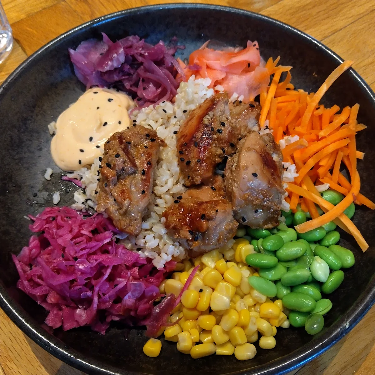 Lemon Pepper Chicken Poke Bowl Minus Avocado