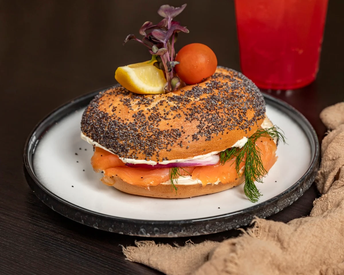 Salmon & Cream Cheese Bagel