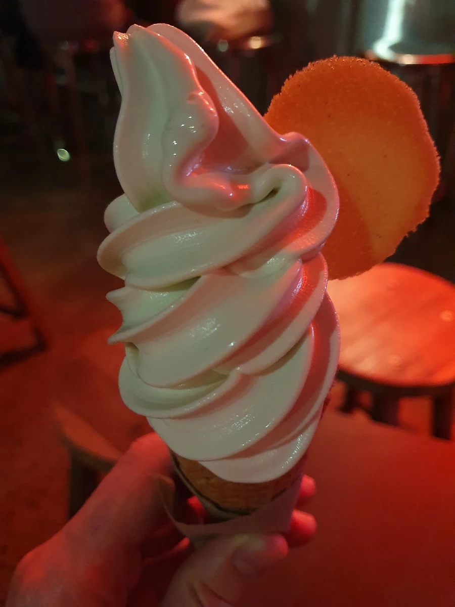 Pandan Coconut Soft Serve Gelato Cone