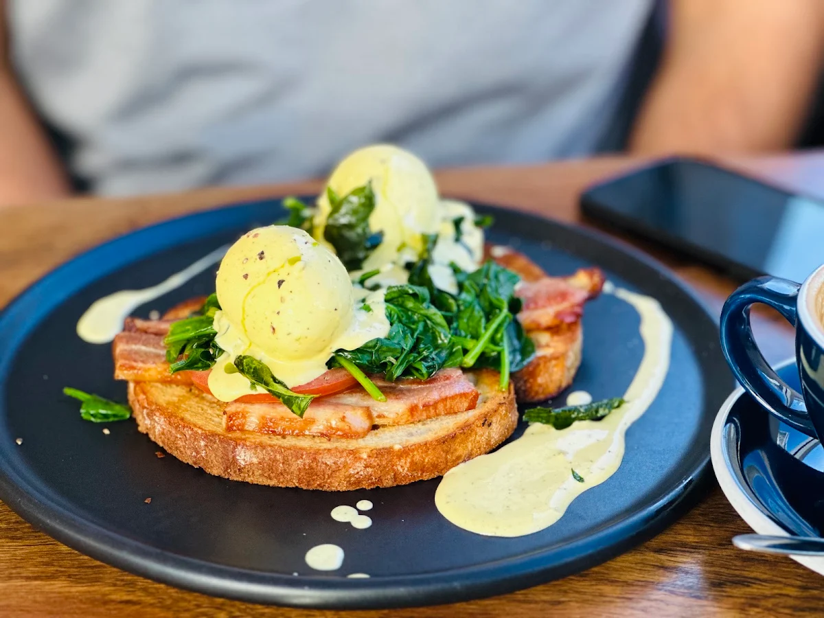 Eggs Benedict, Cherry and Grapes