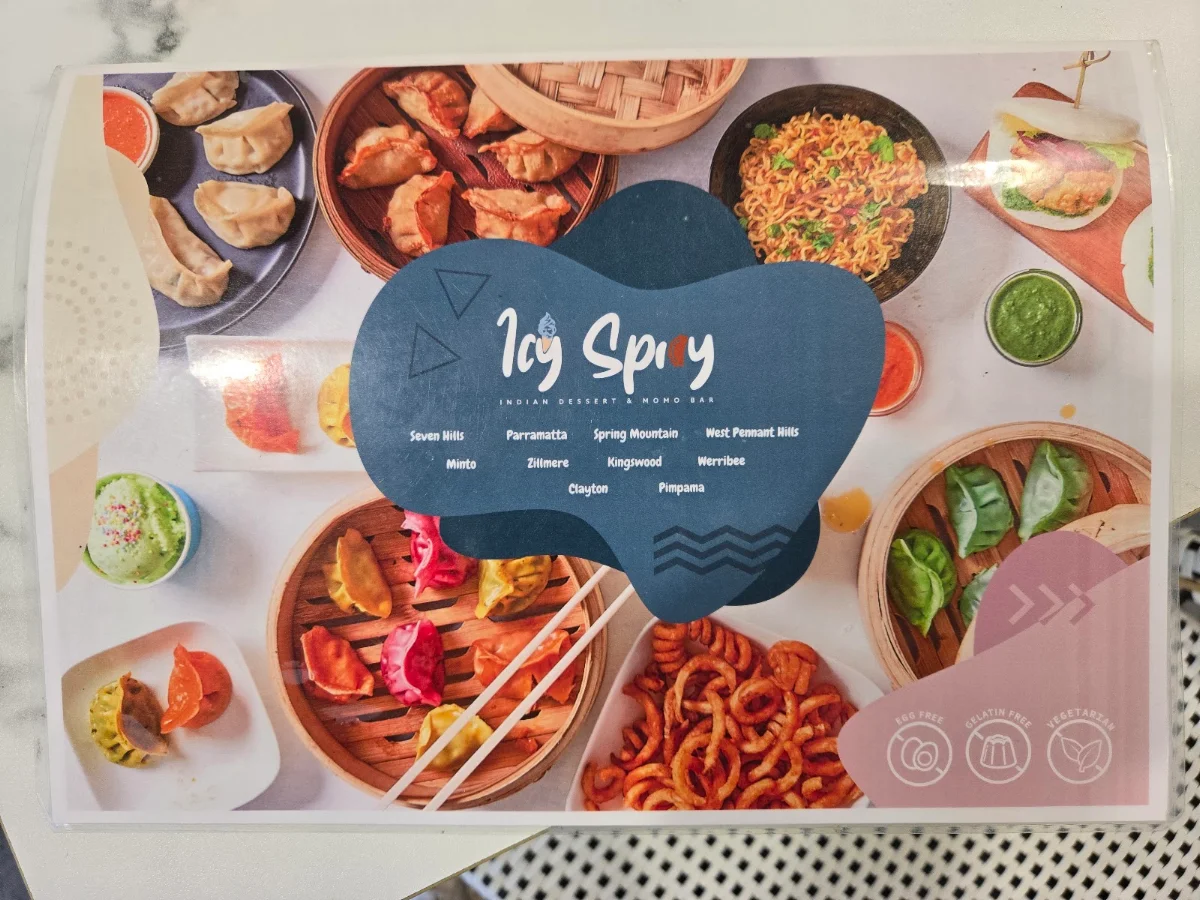Menu, Icy Spicy Parramatta