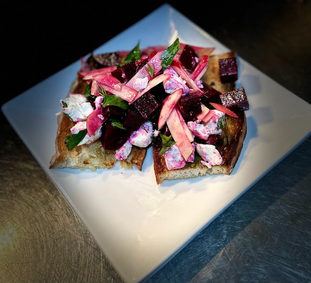 Beetroot Bruschetta, Hibernian Hotel Beechworth