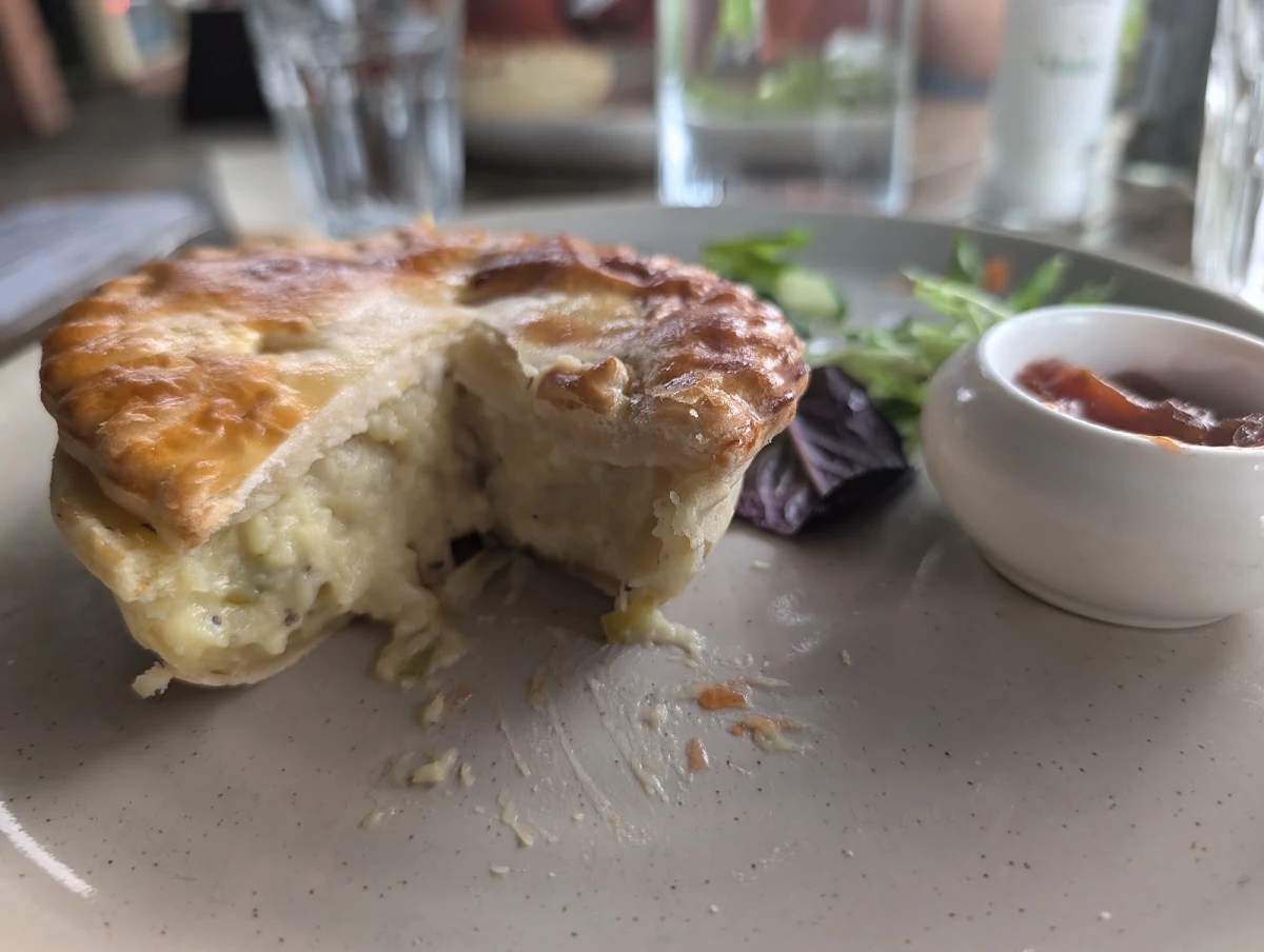 Leek Cheese and Potato Pie