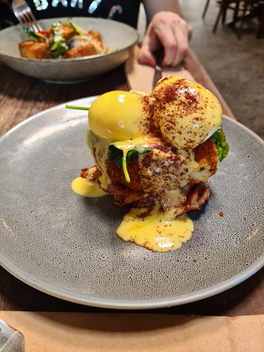 Poached Free Range Eggs, Farmhouse, Kedron Cafe