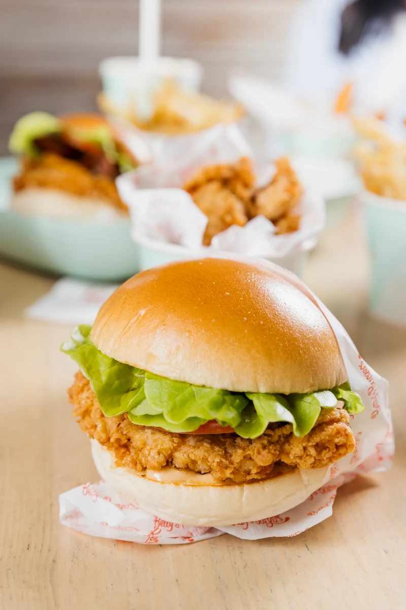 Crispy Chicken Strips Burger