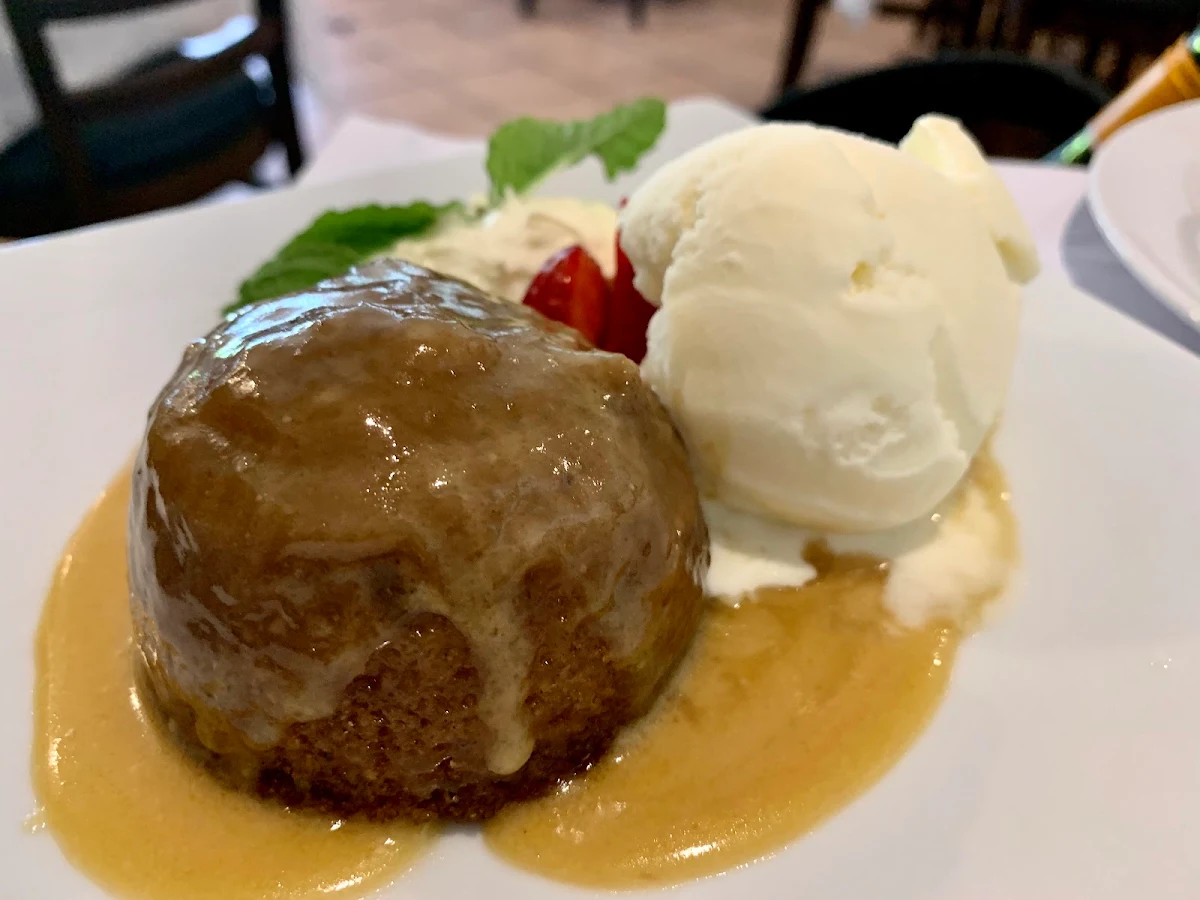 Sticky Date Pudding, Mano's Italian Restaurant