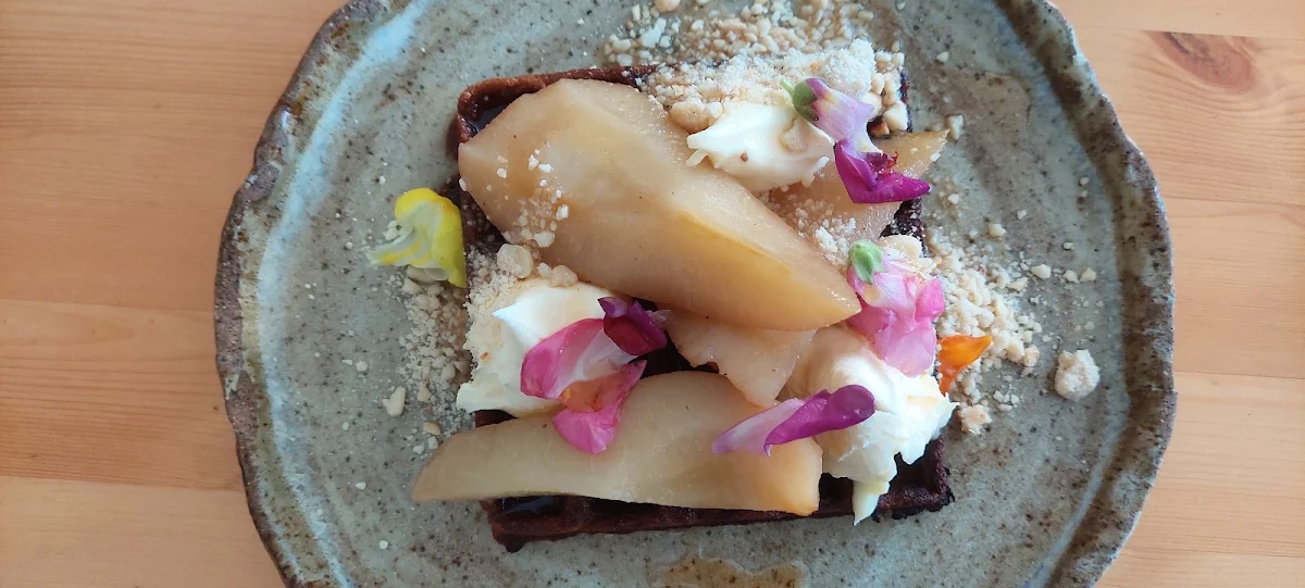 Poached Pear Tart