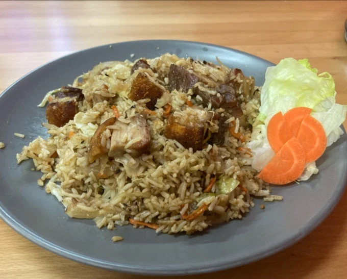 Roster Pork Belly with Fried Rice