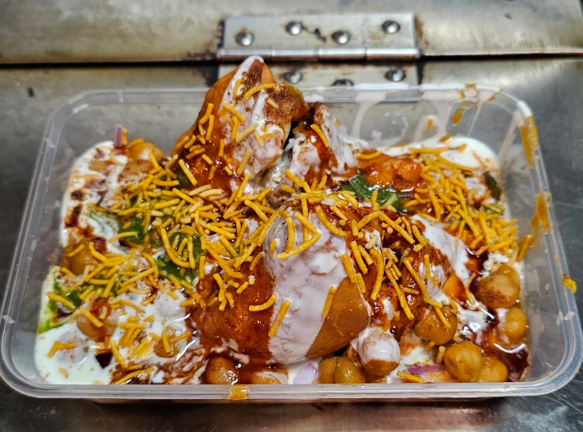 Samosa Chaat Samosa's in Yoghurt