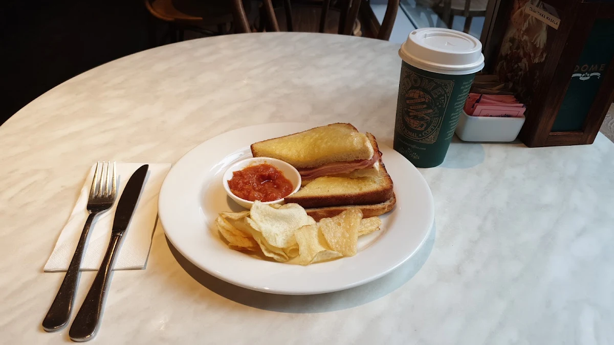 Ham and Cheese Toastie, Dôme Café - Westralia Plaza