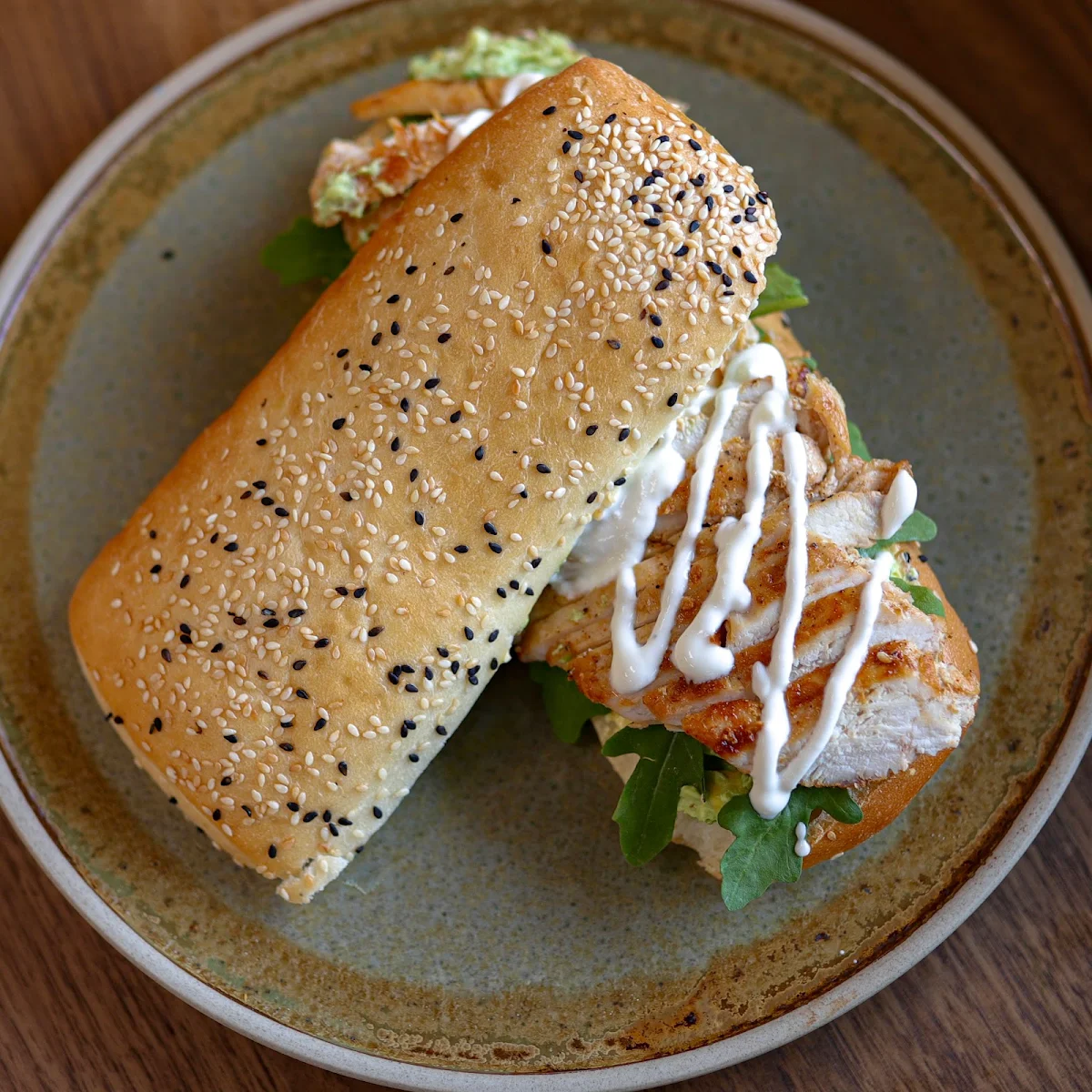 Roast Chicken and Avocado Roll
