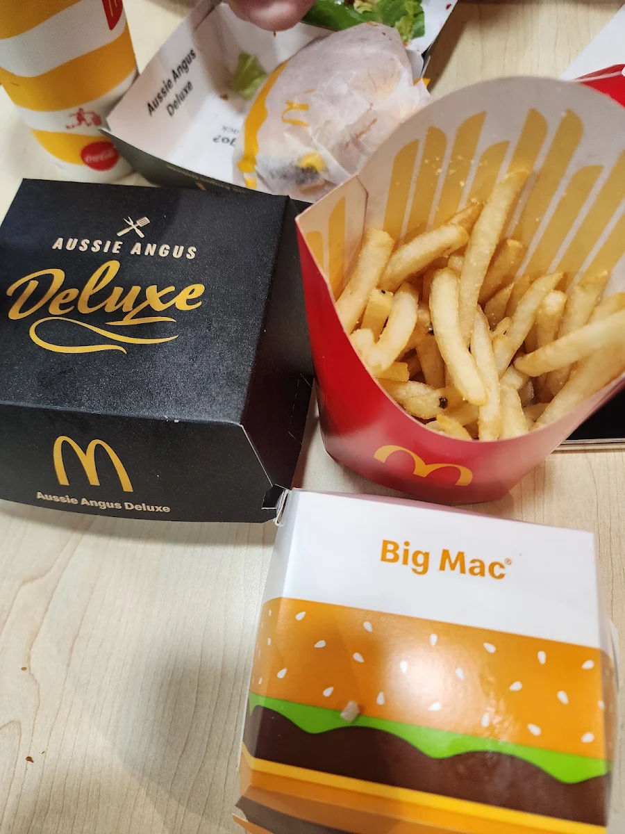 Aussie Angus Deluxe Big Mac and Fries