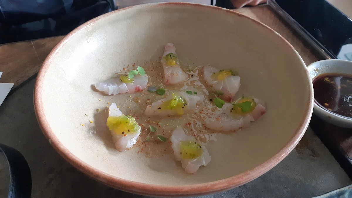 Snapper Sashimi with White Soy