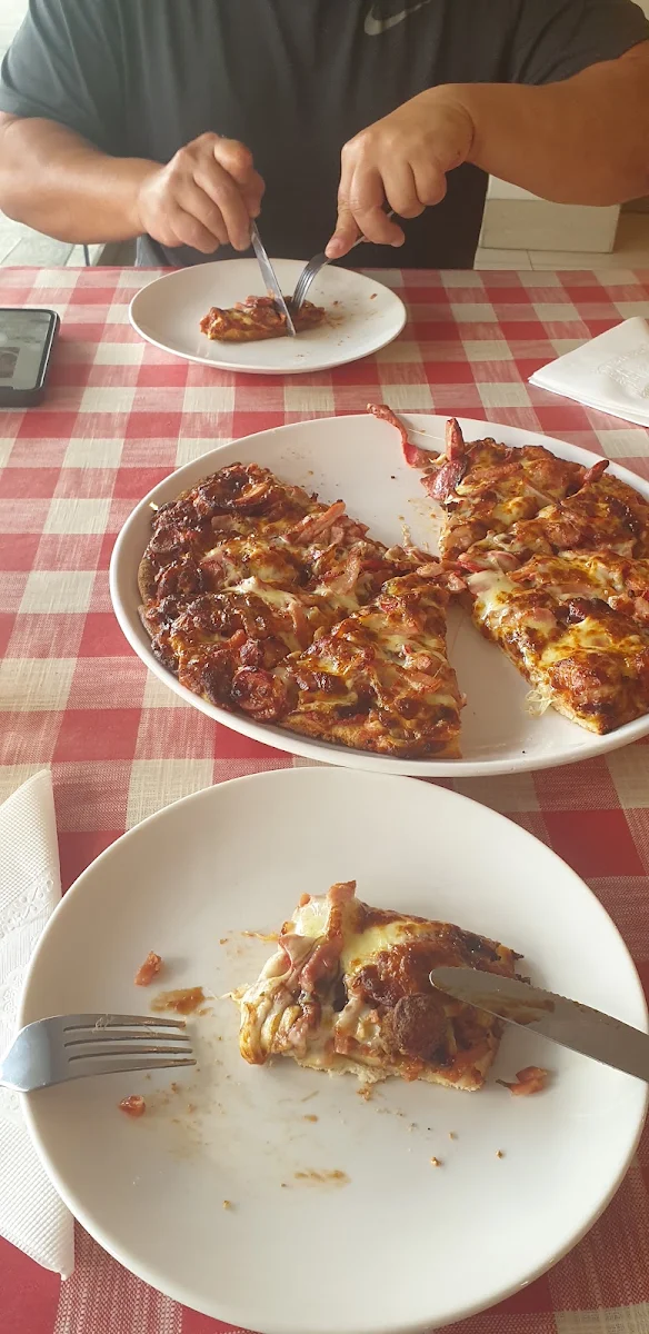 BBQ All Meats Pizza Family Size