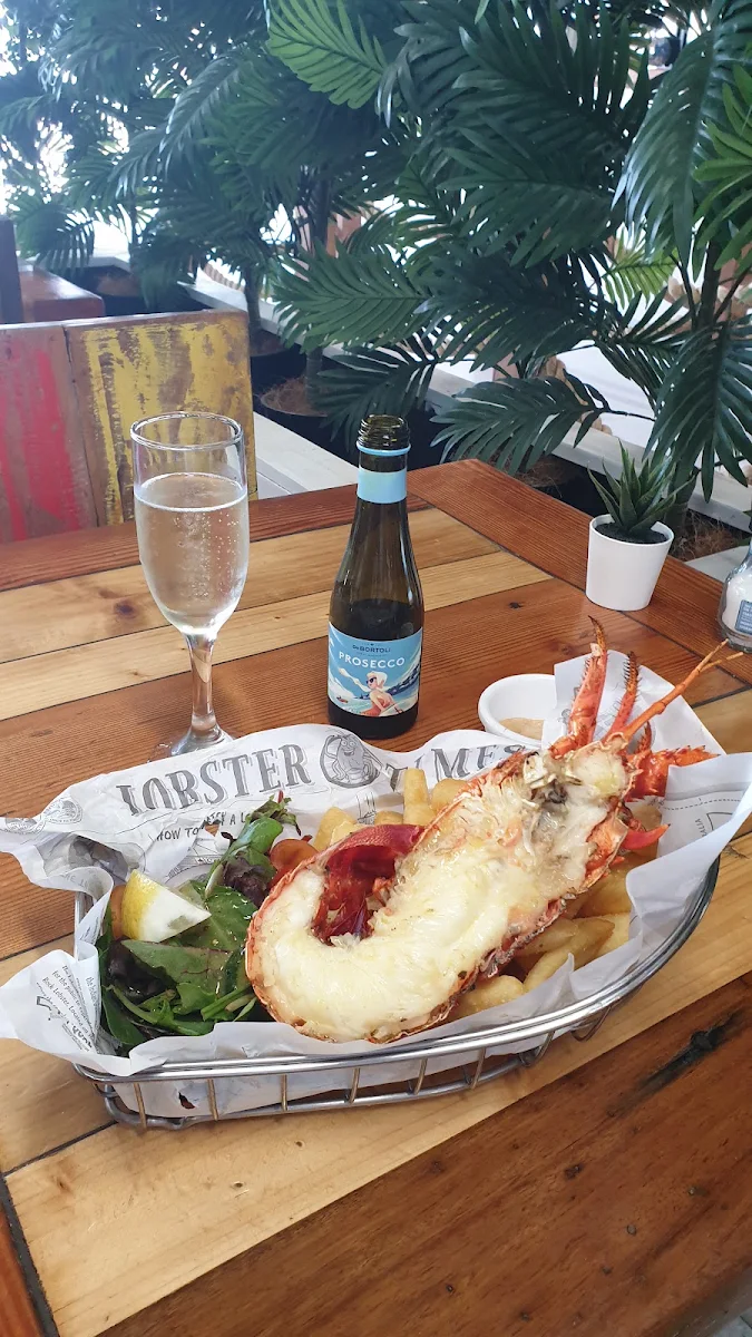 Lobster Chips and Salad