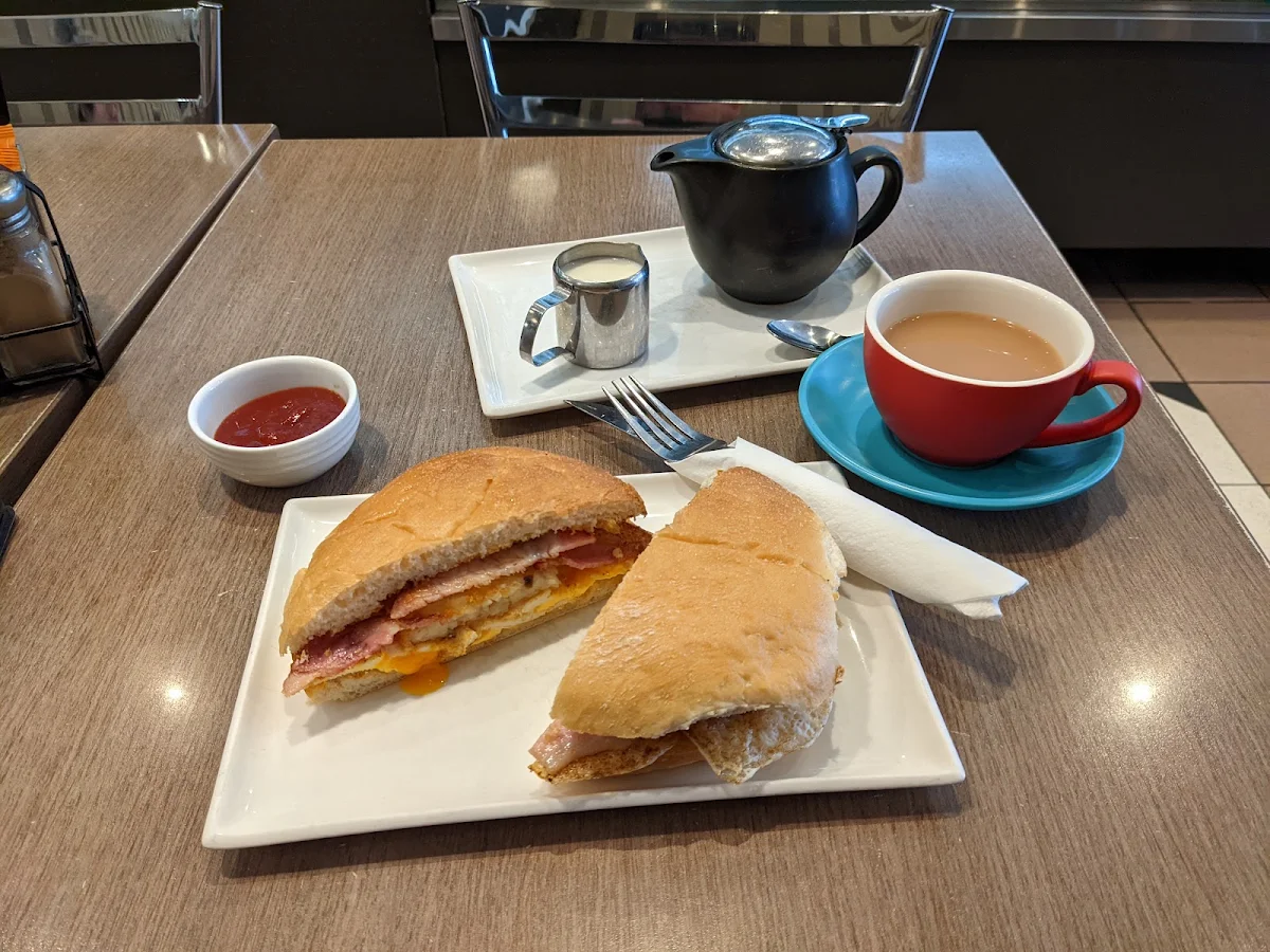 Bacon Egg and Hash Brown Focaccia