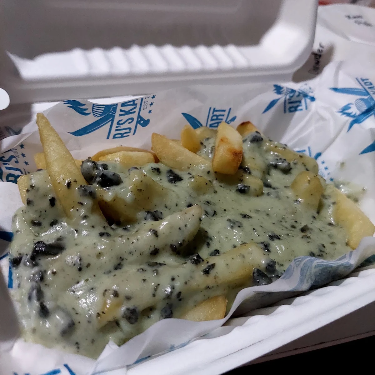 Creamed Paua Loaded Fries