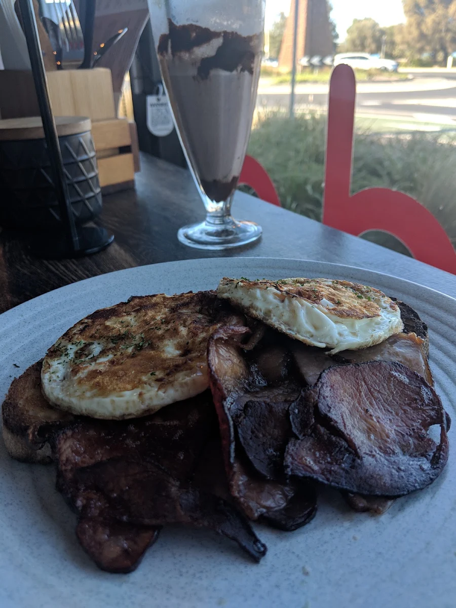 Eggs and Bacon on Toast