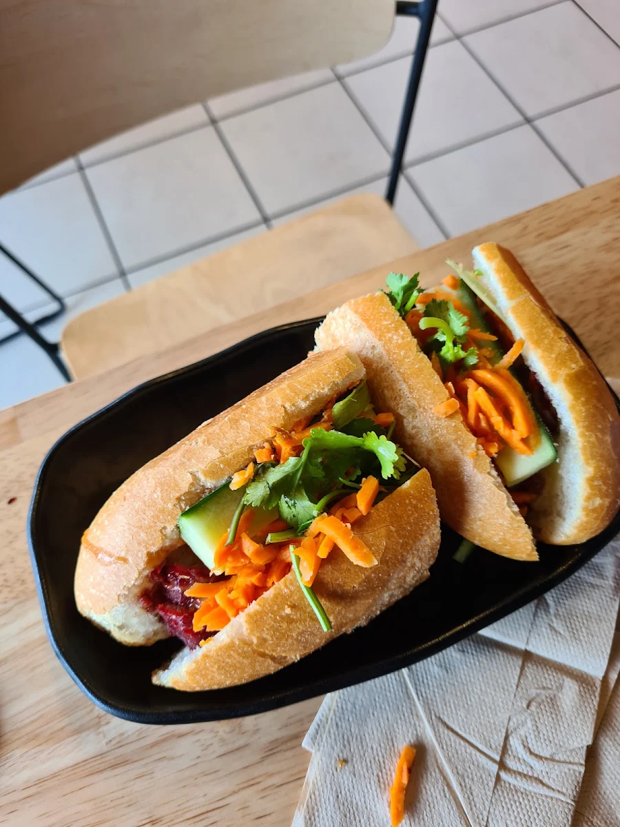 BBQ Pork Salad Baguette