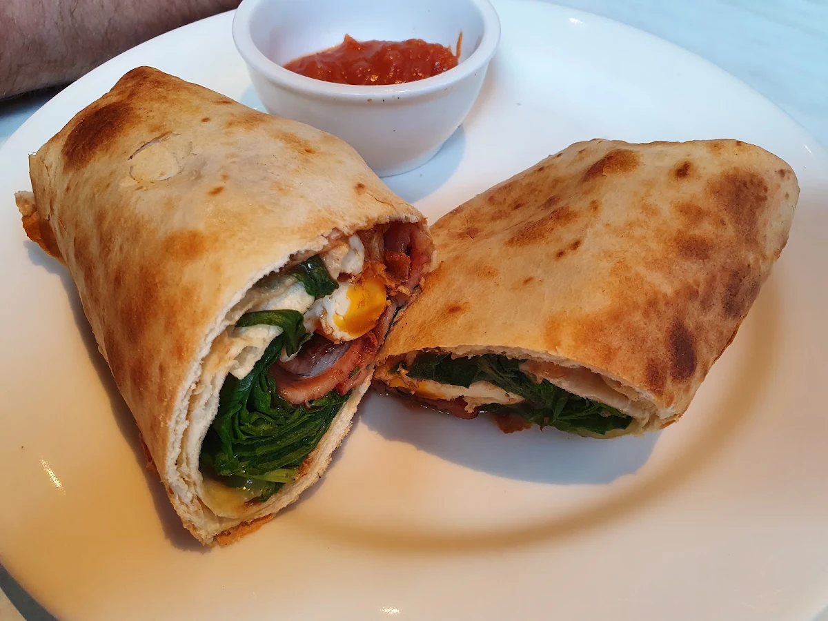 Bacon and Egg Wrap, Dôme Café - Armadale