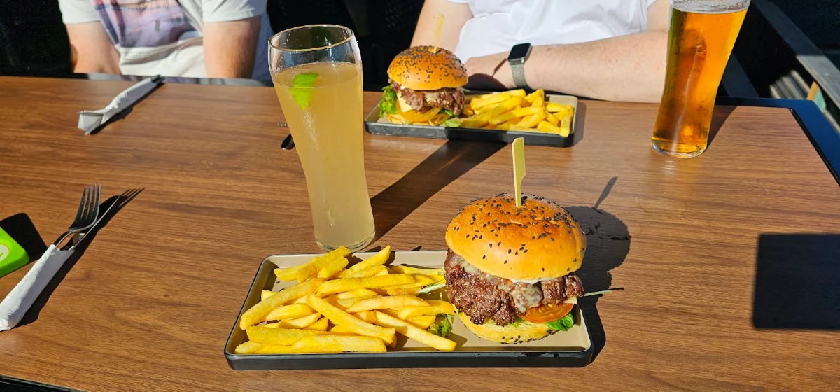 Cheese Burger and Fries