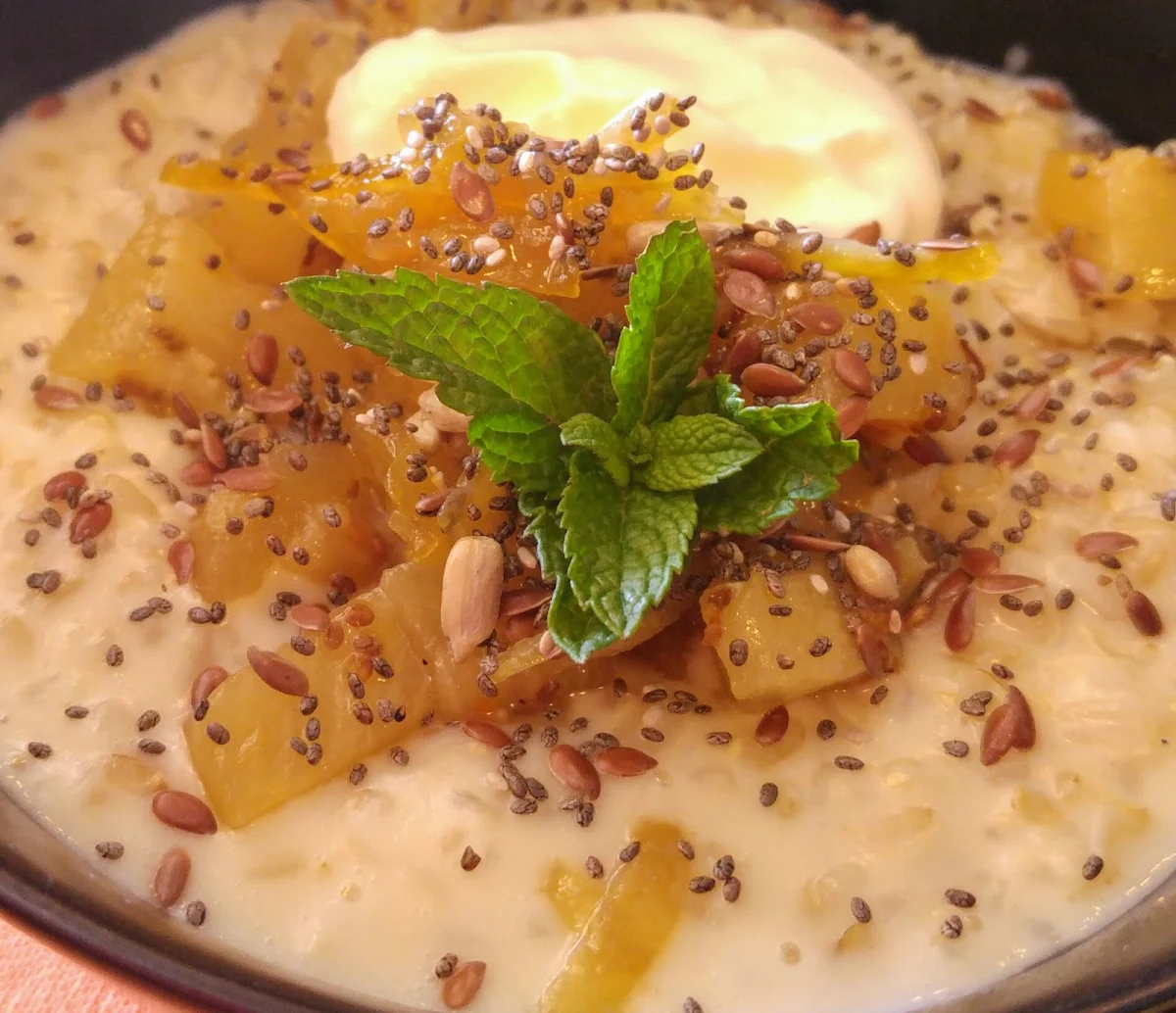 Pineapple Rice Pudding