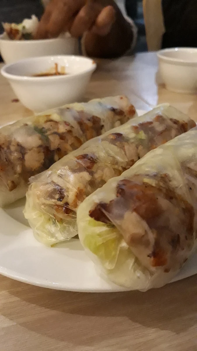 Chicken Rice Paper Rolls