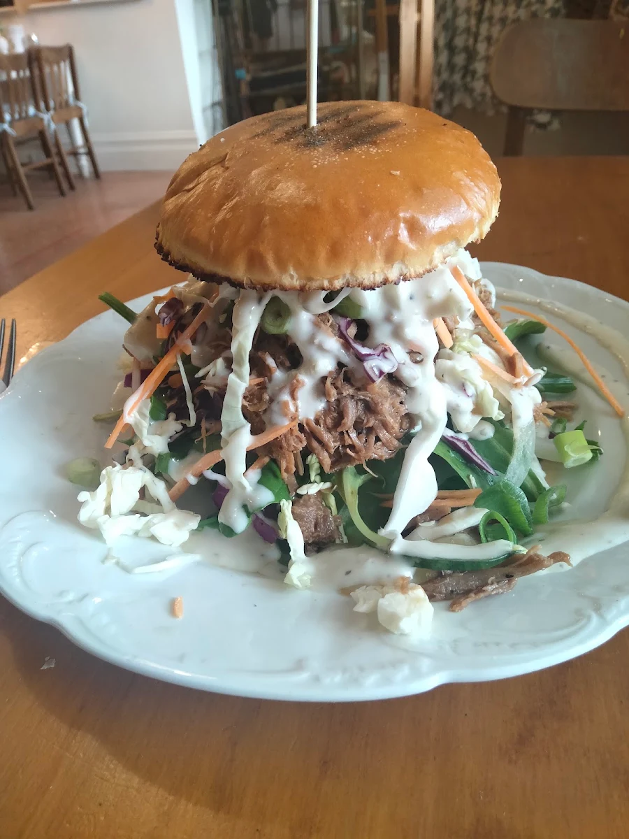 Pulled Pork with Homemade Coleslaw on Brioche